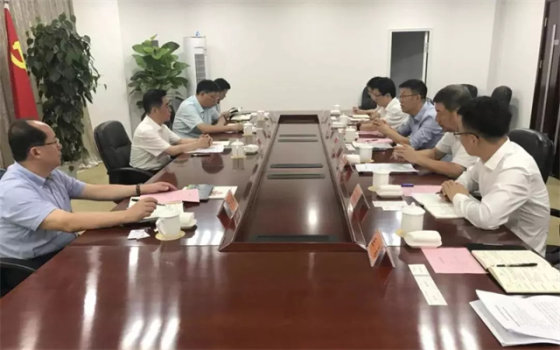 中国建筑发展有限公司党工委书记、董事长，中建水务环保有限公司董事长朱子君拜会宿迁市委书记张爱军
